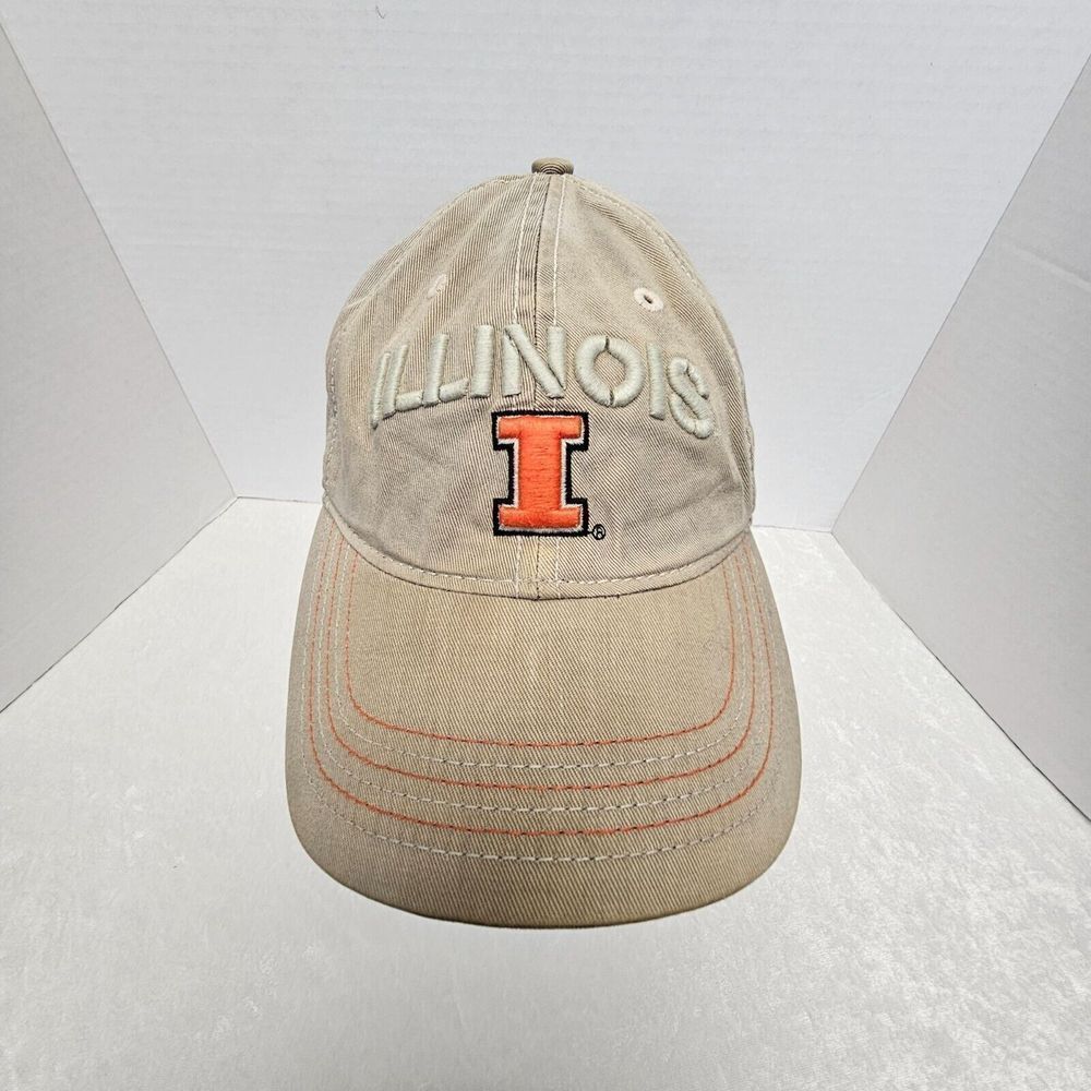 Illinois Fighting Illini Hat Tan Adjustable ESPN College Gameday Drew‎ Pearson